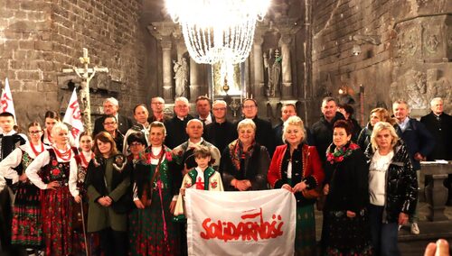 45 lat Solidarności. Związkowcy modlili się w Kopalni Soli „Wieliczka”