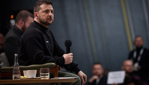 Prezydent Ukrainy Wołodymyr Zełenski