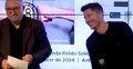 Robert Lewandowski i dziennikarz Sergio Mas