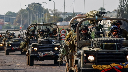 Izraelscy żołnierze niedaleko granicy z Gazą