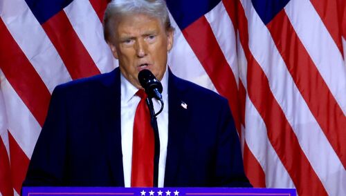 Donald Trump podczas wieczoru wyborczego