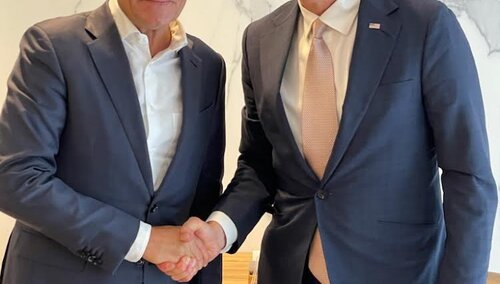 Donald Tusk i Mark Brzezinski