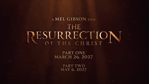 Grafika promująca film "Zmartwychwstanie Chrystusa"