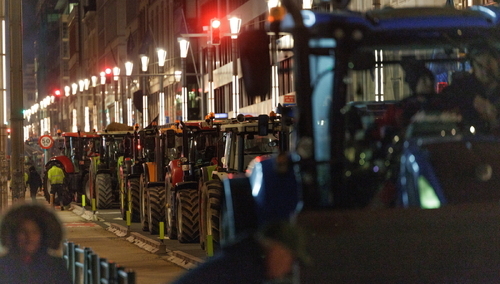 Protesty rolników w Brukseli