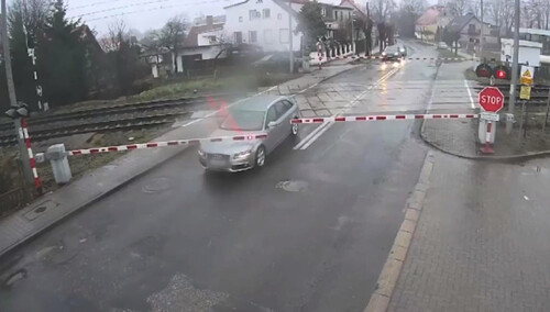 Incydent na przejeździe kolejowym