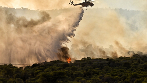 Pożary w Grecji