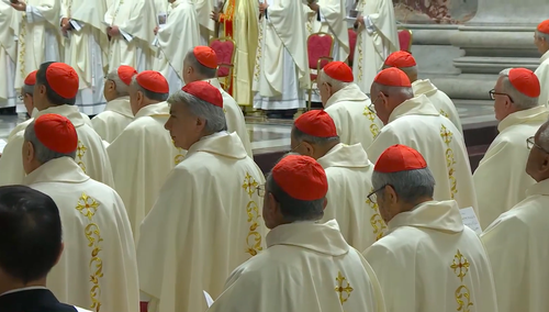 Msza św. w czasie konsystorza. Przewodniczy Leon XIV