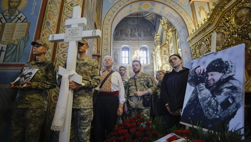 Pogrzeb wojskowego fotografa Arsena Fedosenko