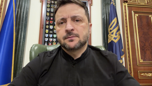 Prezydent Ukrainy Wołodymyr Zełenski