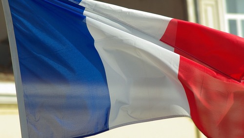 Flaga Francji - zdjęcie poglądowe