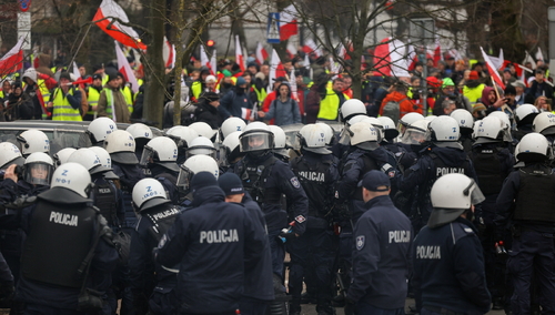 Protest rolników w Warszawie