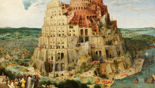 "Wieża Babel" Pieter Bruegel
