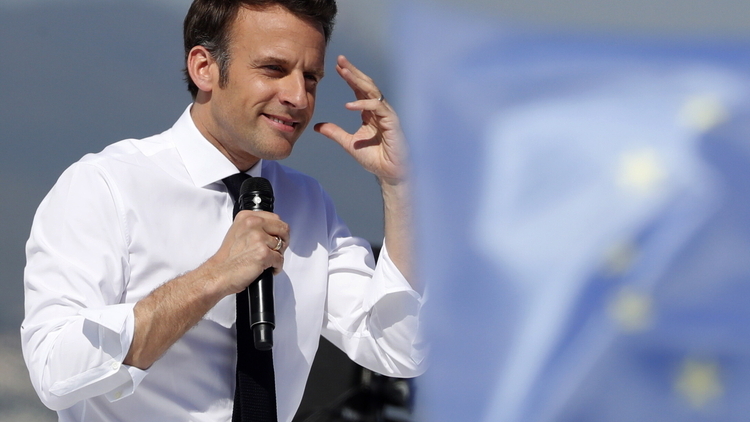 Prezydent Francji Emmanuel Macron