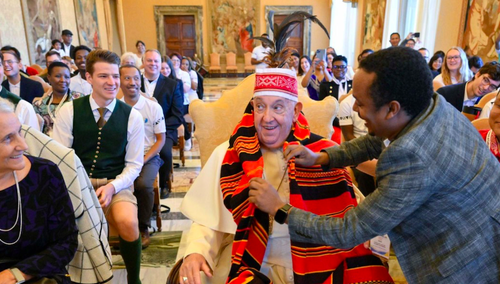 Papież Franciszek na audiencji dla Międzynarodowego Ruchu Studentów Katolickich Pax Romana