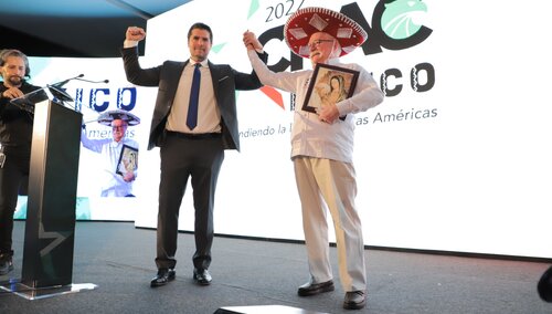 Lech Wałęsa na zjeździe CPAC w Meksyku