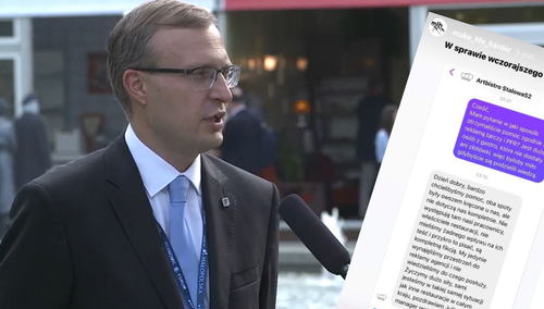 Paweł Borys | screen wiadomości, która miała zostać wysłana do restauracji "Artbistro Stalowa52"