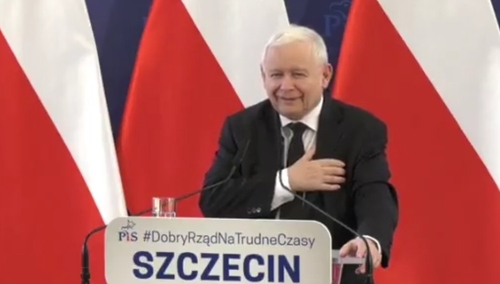 Jarosław Kaczyński o Tusku. Sala w śmiech [WIDEO]