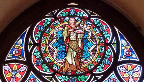 św. Jan Chrzciciel, witraż