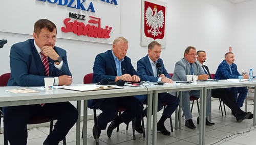 Posiedzenie regionu łódzkiego Solidarności