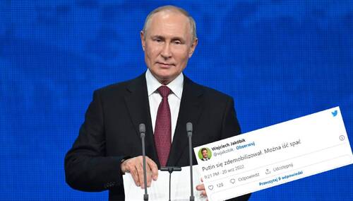 "To wielki problem wizerunkowy Putina. Ludzie nie wiedzą, gdzie car". Gorące komentarze po odwołanym orędziu prezydenta Rosji