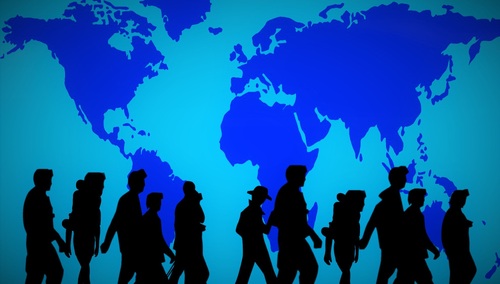 Uchodźcy. Ilustracja poglądowa