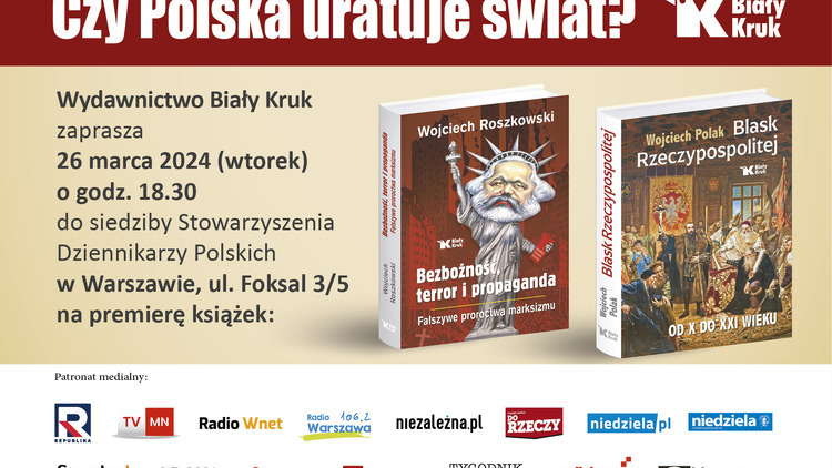 Czy Polska uratuje świat? Dwie premiery, dwóch wybitnych profesorów. Wykłady, kiermasz książek