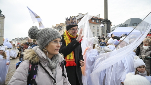 abp Adrian Galbas SAC w czasie warszawskiego Orszaku Trzech Króli