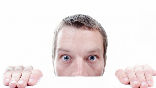 Przestraszone oczy. Zdjęcie poglądowe