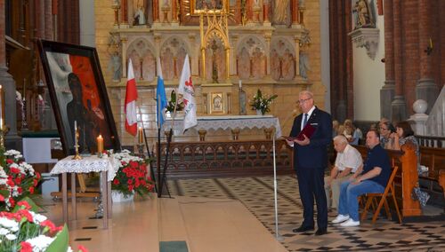 Zakończenie peregrynacji i odsłonięcie tablicy patrona "S"