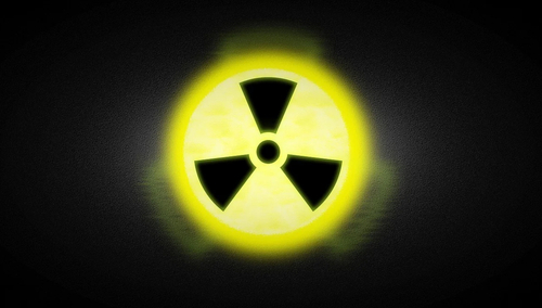 Symbol energii atomowej. Ilustracja poglądowa