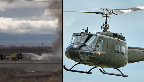 Wypadek dwóch śmigłowców wojskowych Bell UH-1 w Turcji