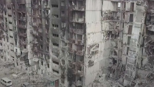 Zniszczony przez rosyjskie wojska Mariupol 