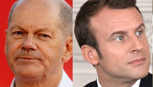 Olaf Scholz, Emmanuel Macron