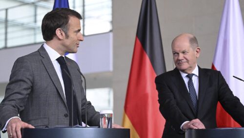 Emmanuel Macron i Olaf Scholz