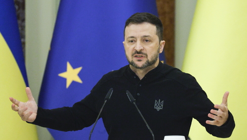 Prezydent Ukrainy Wołodymyr Zełenski