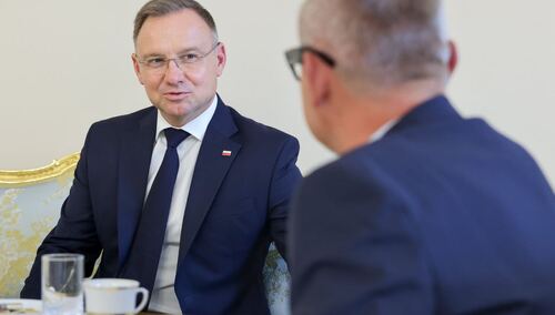 Prezydent Andrzej Duda i Prokurator Krajowy Dariusz Barski