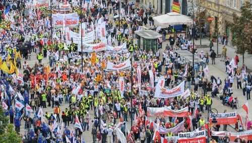 Demonstracja Solidarności - zdjęcie poglądowe