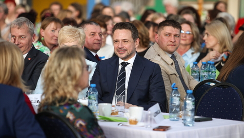 Rafał Trzaskowski w Łękowicy