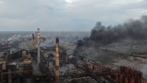 Ruiny zakładów Azowstal