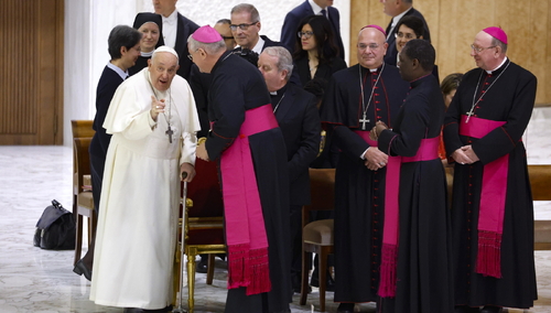 Papież Franciszek w auli Pawła VI