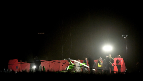 Wypadek helikoptera w Leśnej Jani