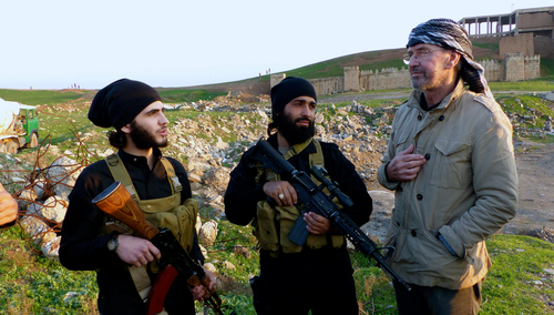 Jürgen Todenhöfer z dżihadystami