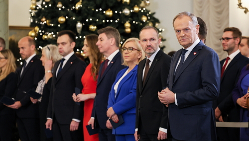 Donald Tusk w Pałacu Prezydenckim