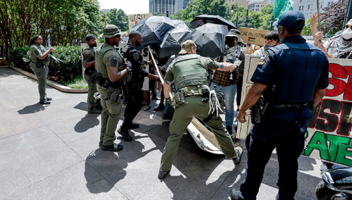 Protesty studenckie w USA, fot. Eric Lesser