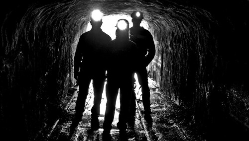 Górnicy. Ilustracja poglądowa