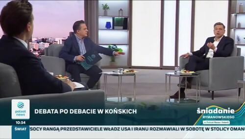 Mariusz Witczak z KO nie potrafił odpowiedzieć na pytanie Krzysztofa Bosaka. "Wyborcy dowiedzą się w swoim czasie" - stwierdził