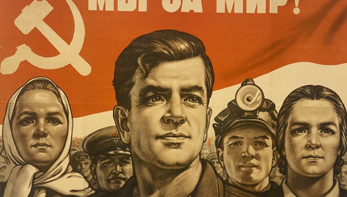 Sowiecki plakat propagandowy