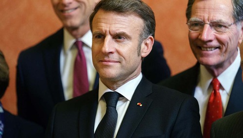 Prezydent Francji Emmanuel Macron