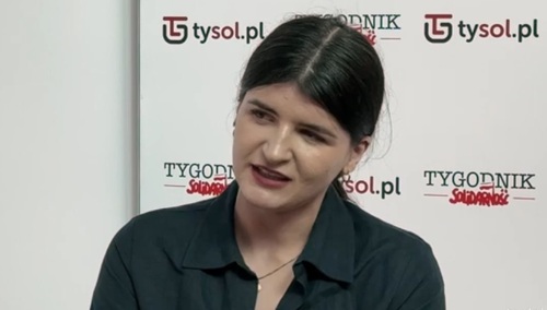Alicja Skowron, przewodnicząca Krajowej Sekcji Młodych NSZZ "Solidarność"