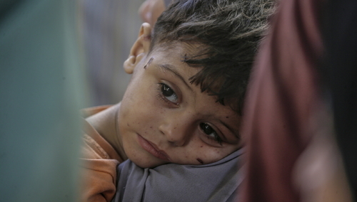 Palestyńczycy chłopiec w Gazie